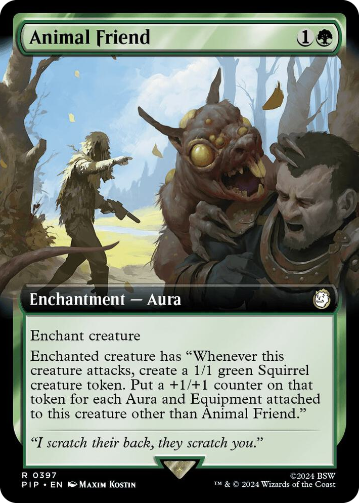 0397 Animal Friend (Extended Art) R Universes Beyond: Fallout