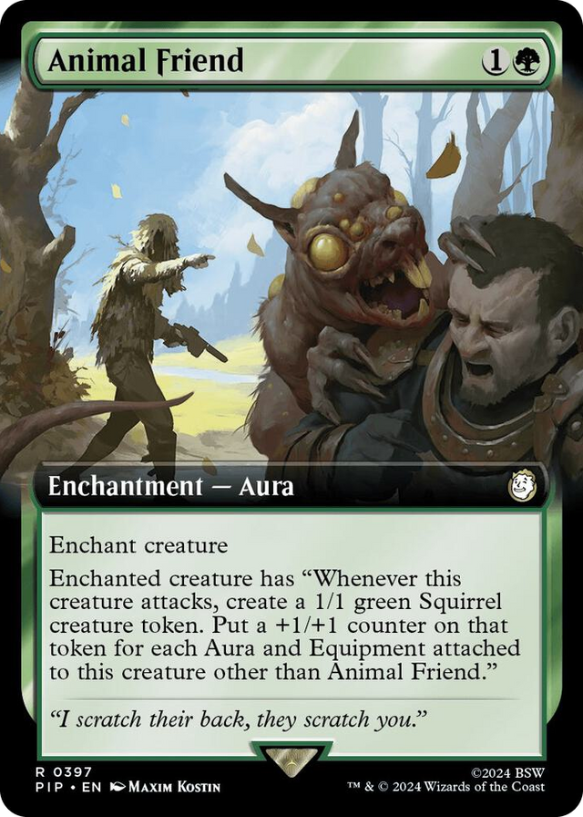 0397 Animal Friend (Extended Art) R Universes Beyond: Fallout