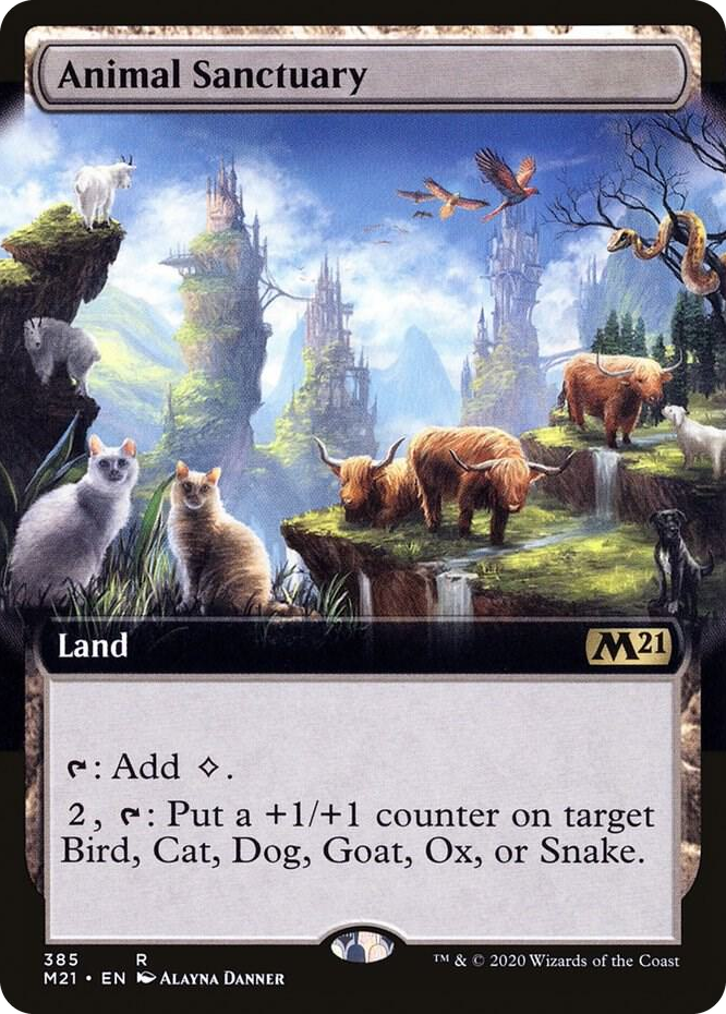 0385 Animal Sanctuary (Extended Art) R Core Set 2021