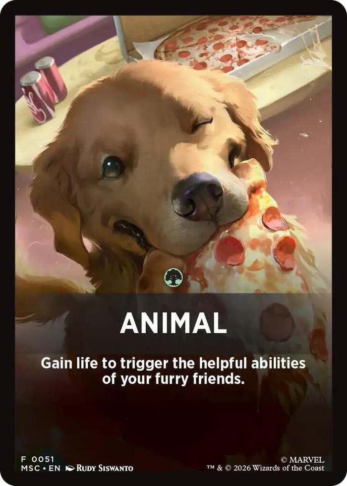 Animal Theme Card #51 T - Commander: Marvel Super Heroes Pokemon card