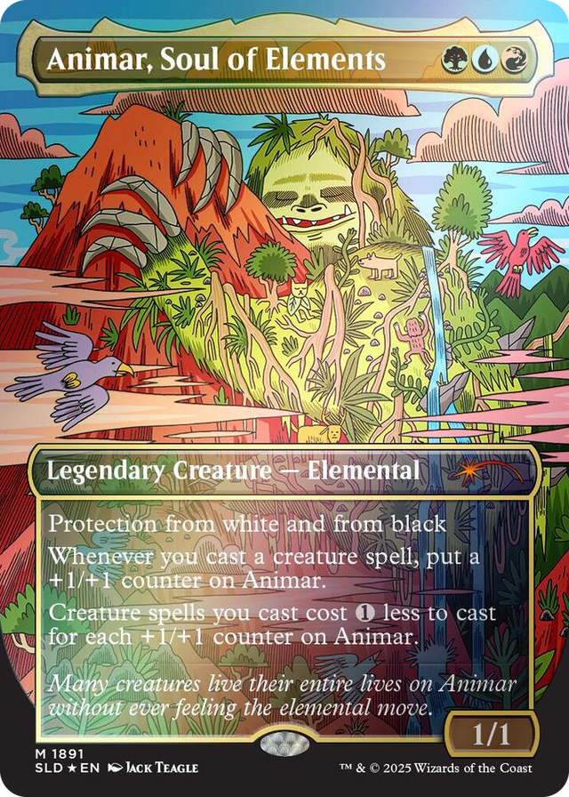 1891 Animar, Soul of Elements (Rainbow Foil) M Secret Lair Drop Series