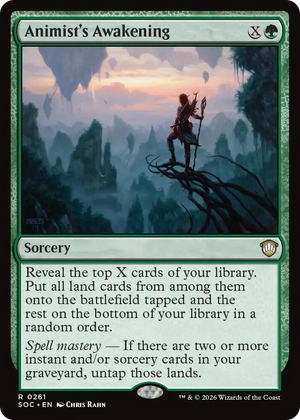 0261 Animist's Awakening R Commander: Secrets of Strixhaven