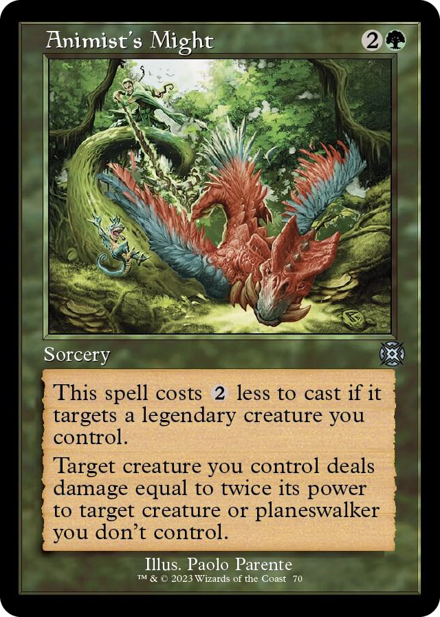 0070 Animist's Might (Retro Frame) U March of the Machine: The Aftermath