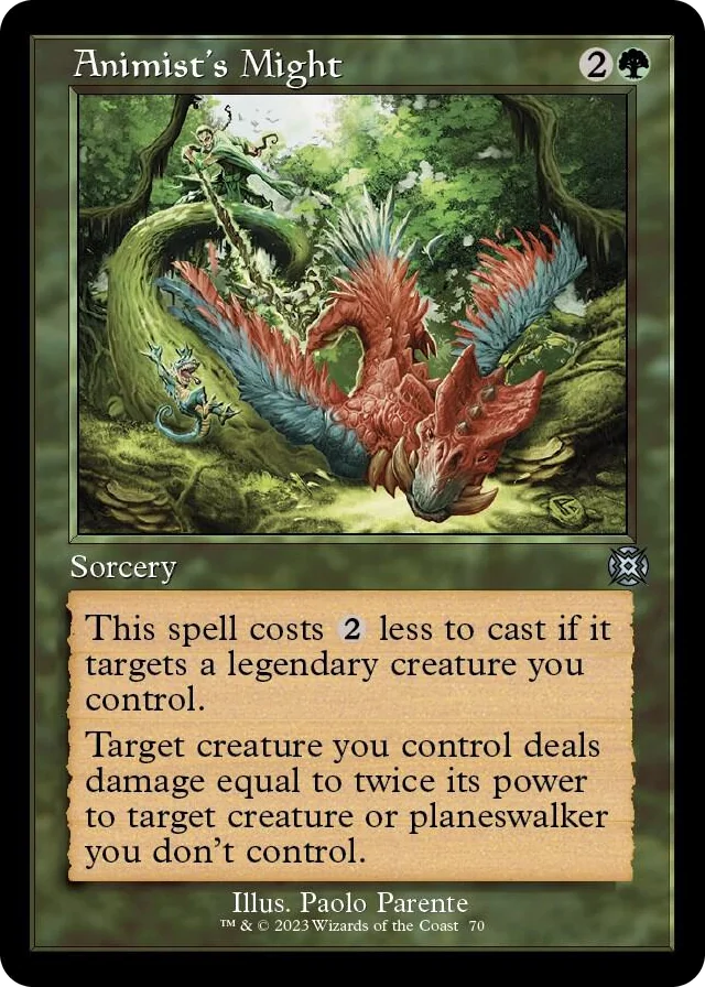 0070 Animist's Might (Retro Frame) U March of the Machine: The Aftermath