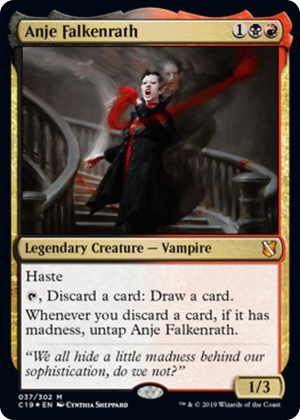 0037 Anje Falkenrath (Commander 2019) M Oversize Cards