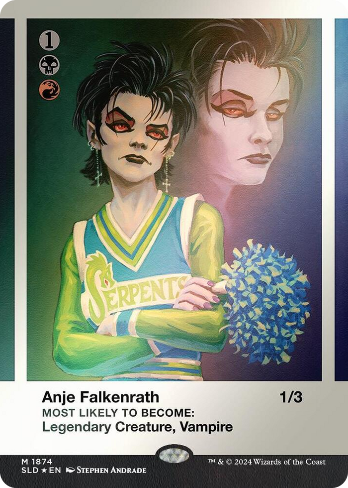 Anje Falkenrath (Rainbow Foil) #1874 M - Secret Lair Drop Series Pokemon card
