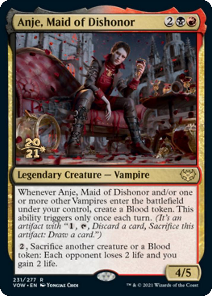 Anje, Maid of Dishonor #231 R - Prerelease Cards Pokemon card