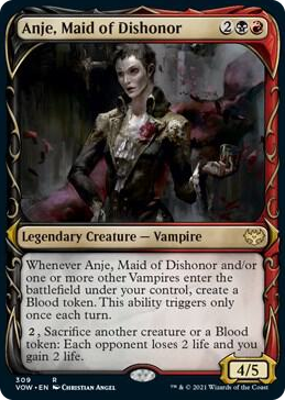 0309 Anje, Maid of Dishonor (Showcase) R Innistrad: Crimson Vow