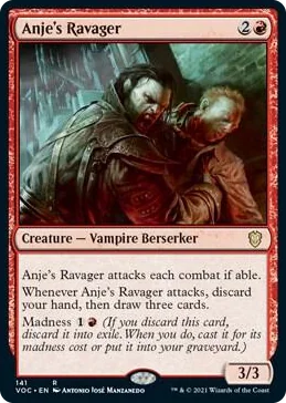 0141 Anje's Ravager R Commander: Innistrad: Crimson Vow