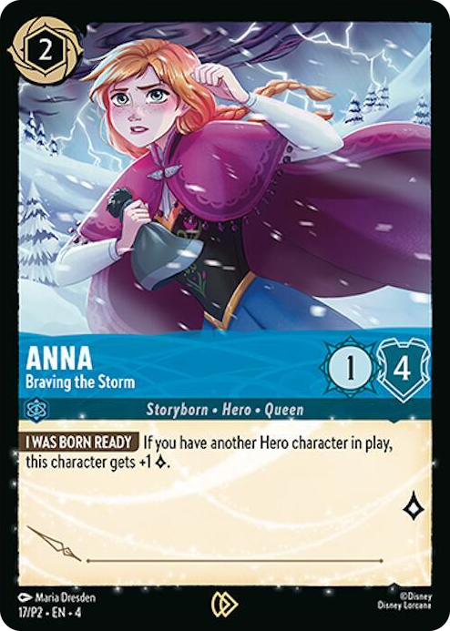 0017 Anna - Braving the Storm Promo Disney Lorcana Promo Cards