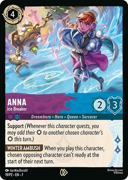 0019 Anna - Ice Breaker Promo Disney Lorcana Promo Cards