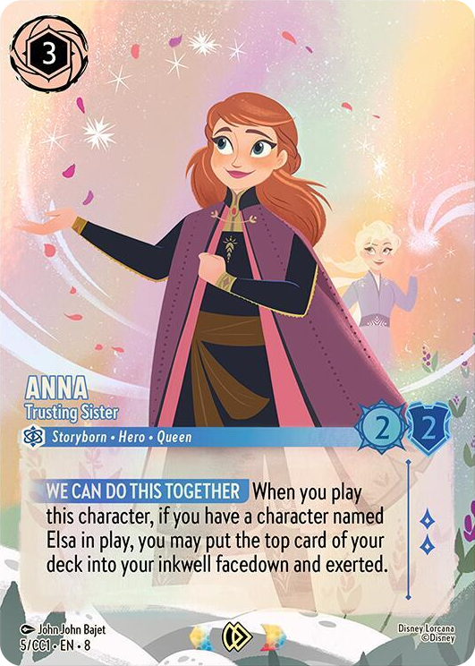 Anna - Trusting Sister #5 Promo - Disney Lorcana Promo Cards Pokemon card