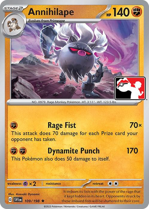 0109 Annihilape Rare Prize Pack Series Cards