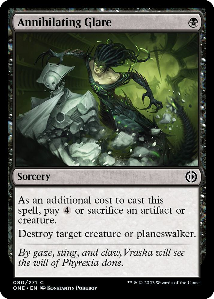 Annihilating Glare #80 C - Phyrexia: All Will Be One Pokemon card