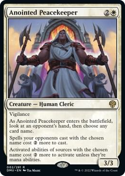0002 Anointed Peacekeeper R Dominaria United