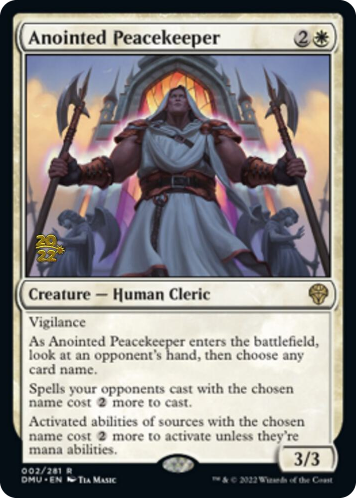 0002 Anointed Peacekeeper R Prerelease Cards