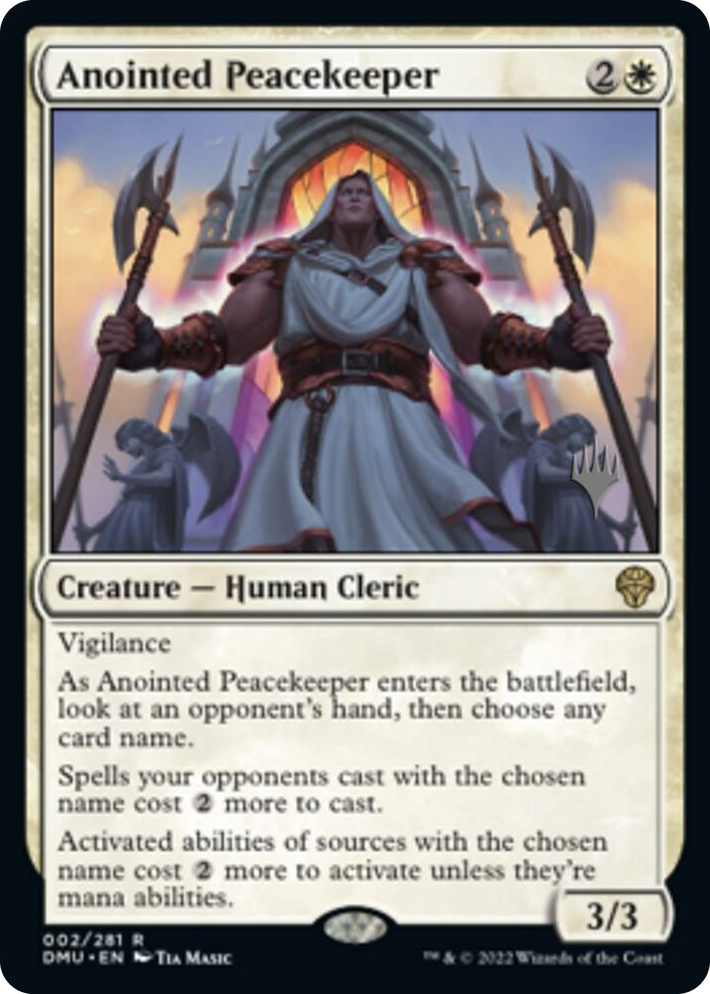 0002 Anointed Peacekeeper R Promo Pack: Dominaria United