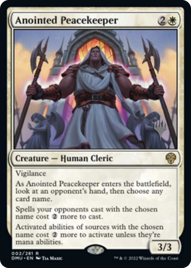 0002 Anointed Peacekeeper R Promo Pack: Dominaria United