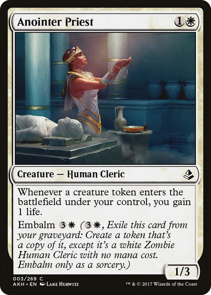 Anointer Priest #3 C - Amonkhet Pokemon card