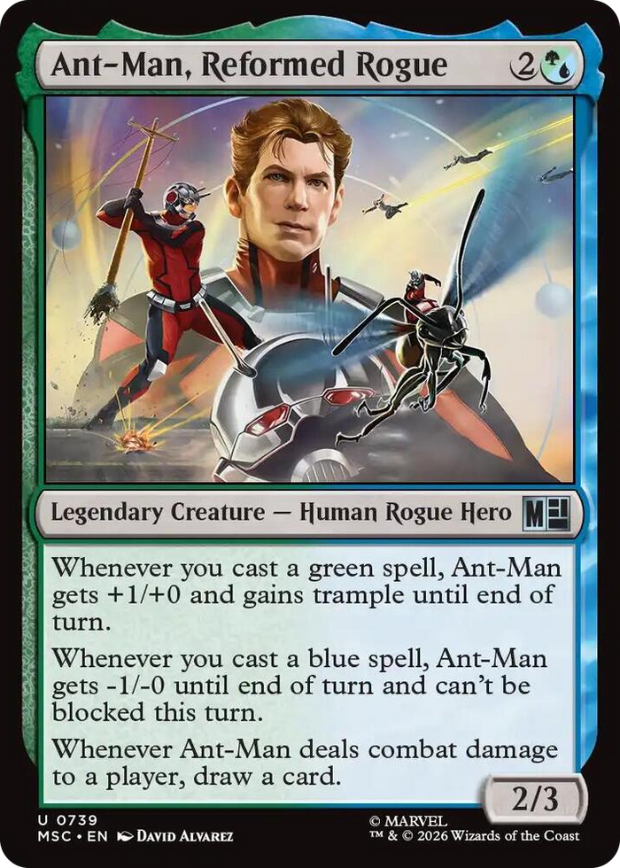 Ant-Man, Reformed Rogue #739 U - Commander: Marvel Super Heroes Pokemon card