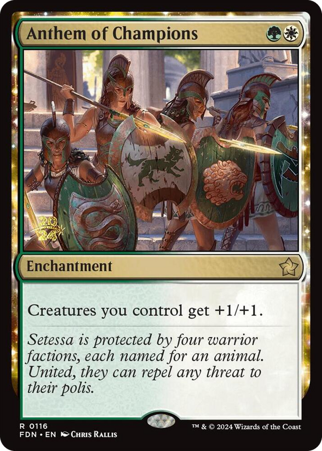0116 Anthem of Champions R Prerelease Cards