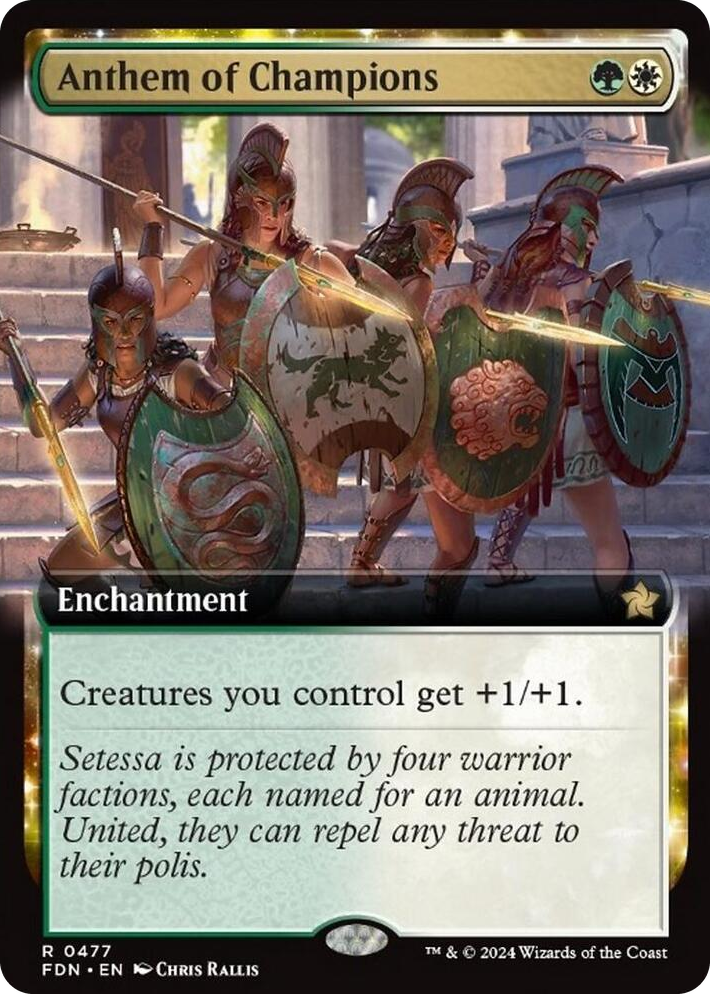 0477 Anthem of Champions (Extended Art) R Foundations