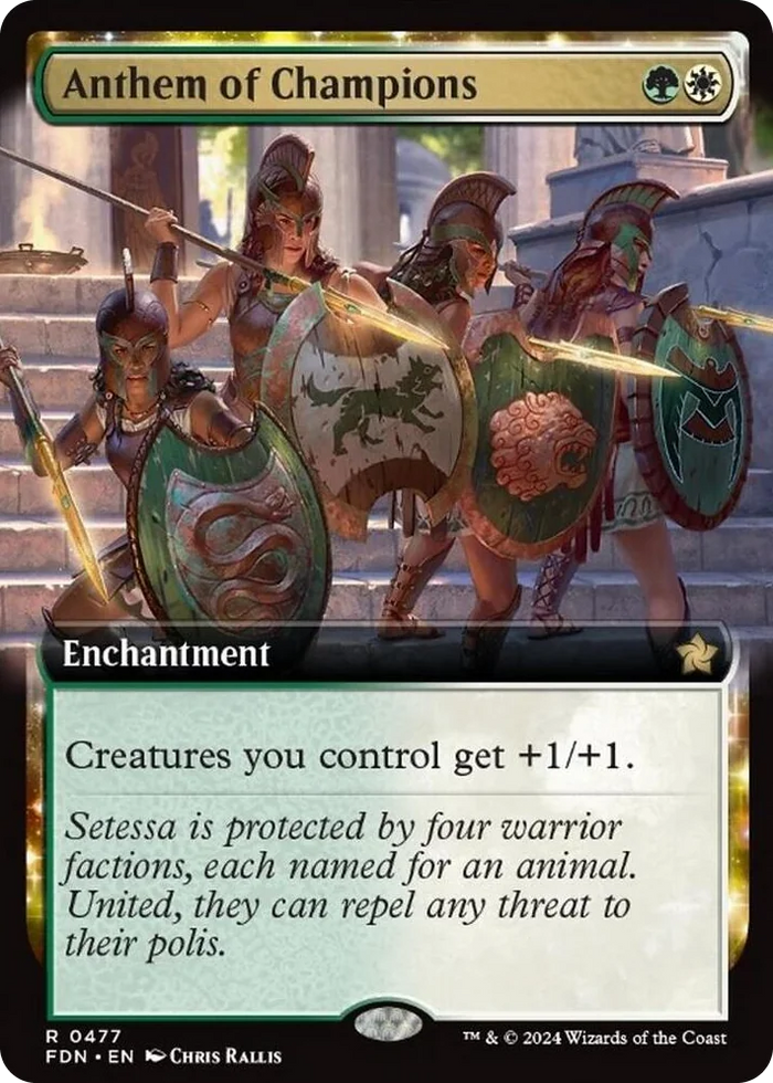 0477 Anthem of Champions (Extended Art) R Foundations