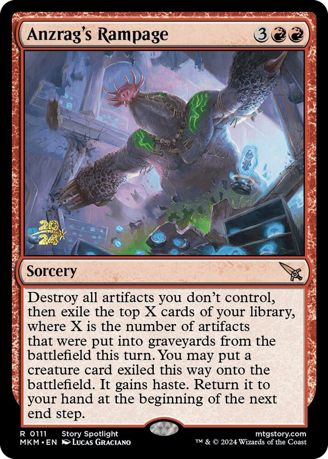 0111 Anzrag's Rampage R Prerelease Cards