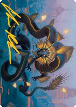 0025 Ao, the Dawn Sky Art Card (25/81) (Gold-Stamped Signature) S Art Series: Kamigawa: Neon Dynasty