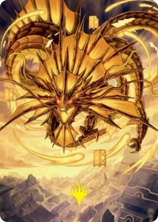 0046 Ao, the Dawn Sky Art Card (46/81) (Gold-Stamped Signature) S Art Series: Kamigawa: Neon Dynasty