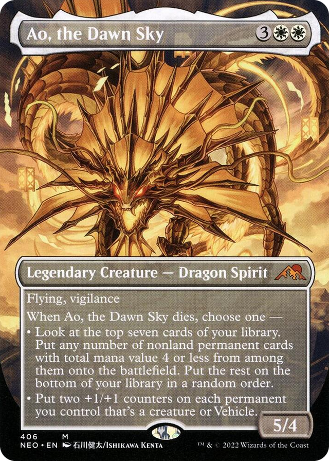 0406 Ao, the Dawn Sky (Borderless) M Kamigawa: Neon Dynasty