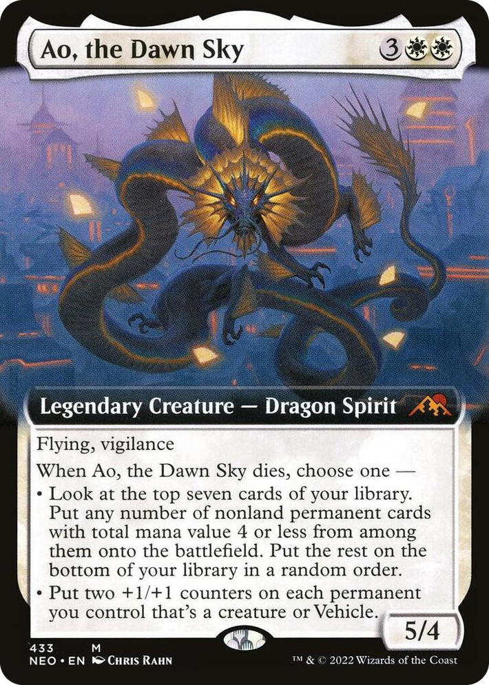 0433 Ao, the Dawn Sky (Extended Art) M Kamigawa: Neon Dynasty