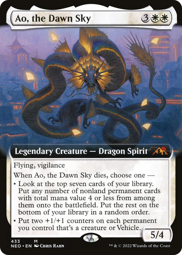0433 Ao, the Dawn Sky (Extended Art) M Kamigawa: Neon Dynasty