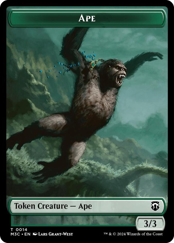 0014 Ape // Plant Double-Sided Token T Commander: Modern Horizons 3