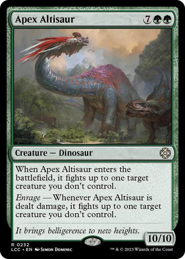0232 Apex Altisaur R Commander: The Lost Caverns of Ixalan