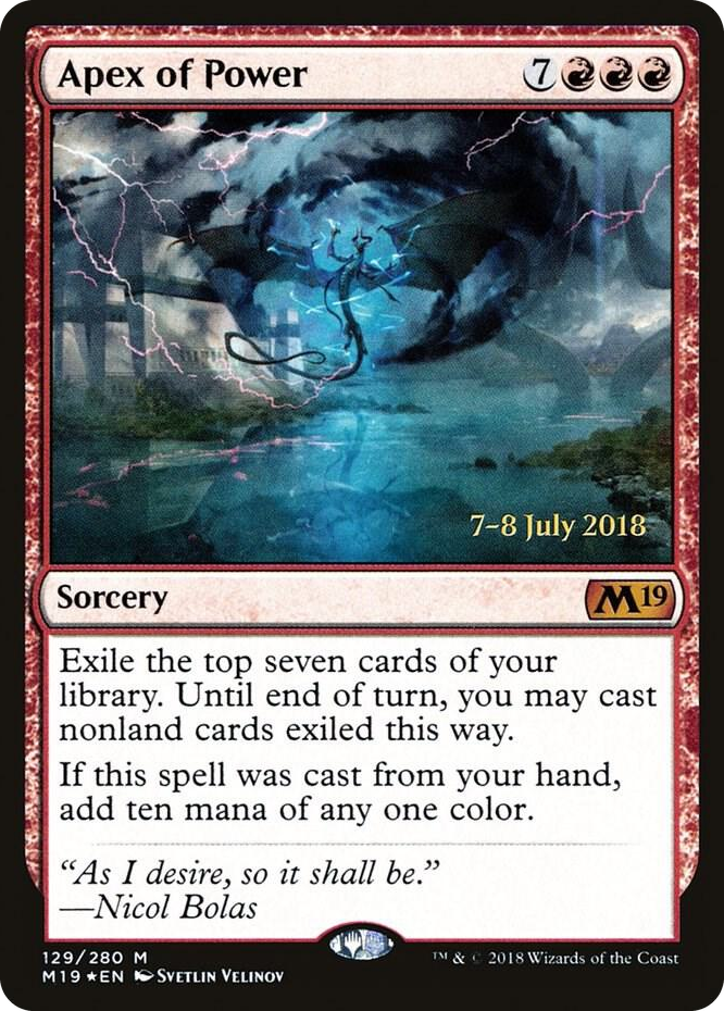 0129 Apex of Power M Prerelease Cards