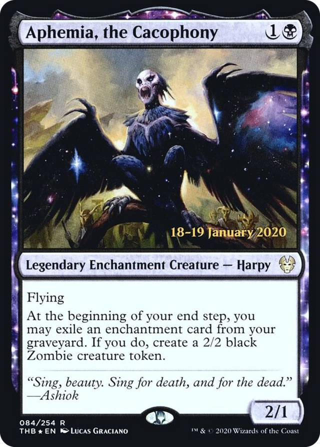 0084 Aphemia, the Cacophony R Prerelease Cards