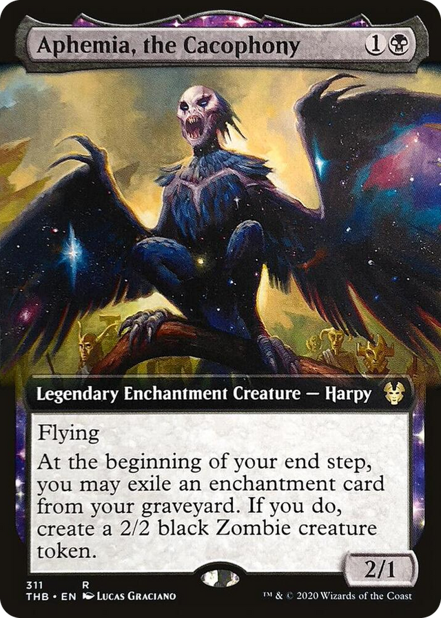 0311 Aphemia, the Cacophony (Extended Art) R Theros Beyond Death