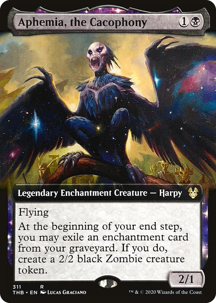 0311 Aphemia, the Cacophony (Extended Art) R Theros Beyond Death