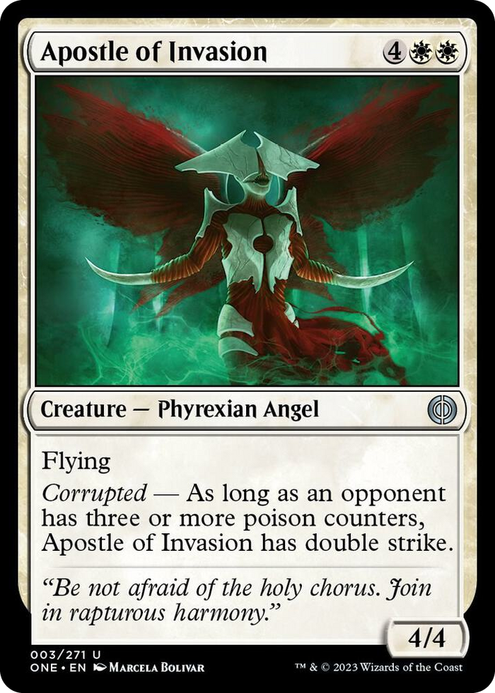 Apostle of Invasion #3 U - Phyrexia: All Will Be One Pokemon card