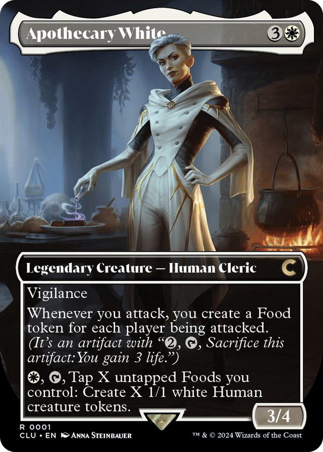 0001 Apothecary White (Borderless) R Ravnica: Clue Edition