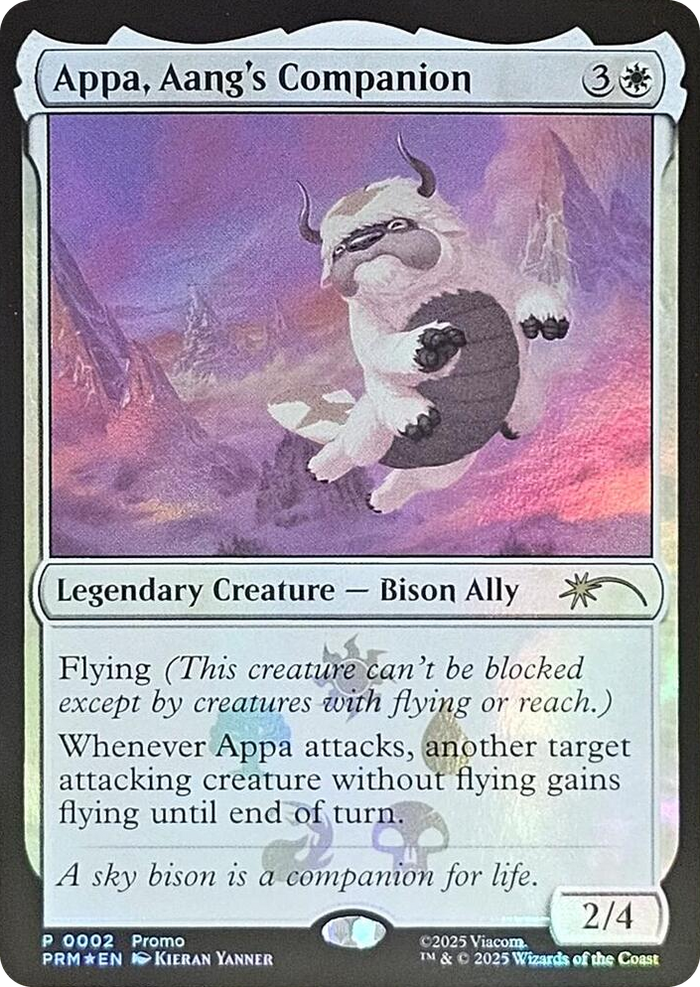Appa, Aang's Companion #2 P - Media Promos Pokemon card