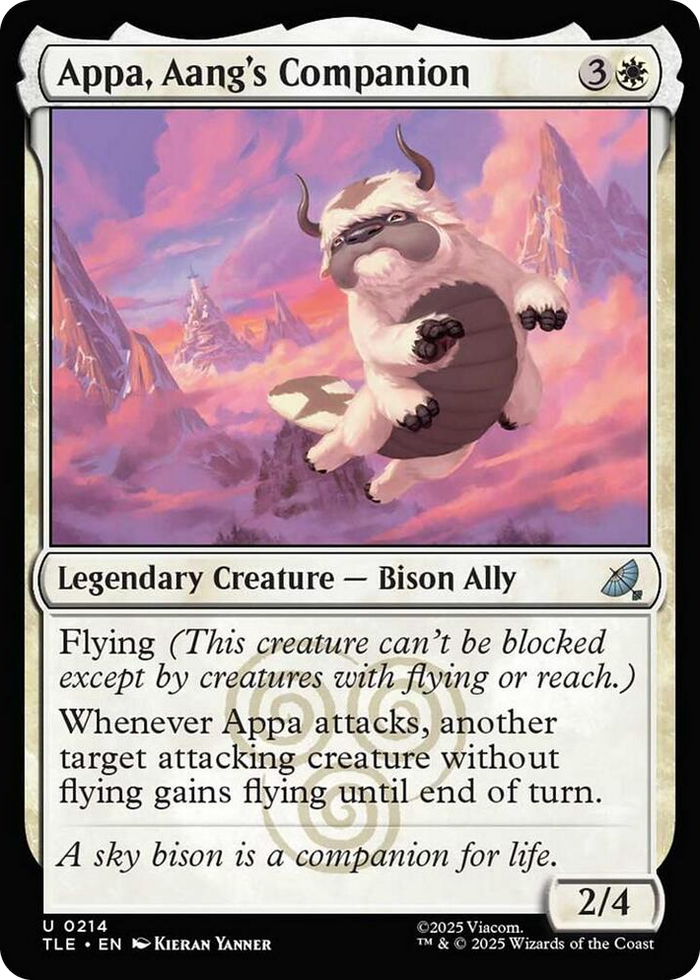 Appa, Aang's Companion (0214) #214 U - The Last Airbender: Eternal-Legal Pokemon card