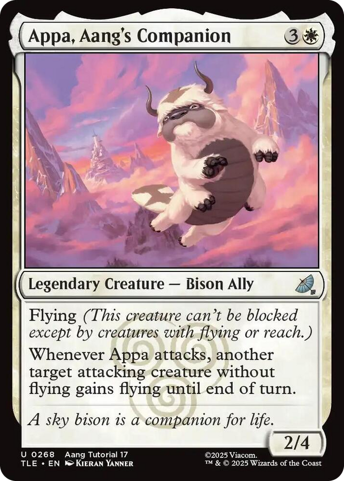 Appa, Aang's Companion (0268) #268 U - The Last Airbender: Eternal-Legal Pokemon card