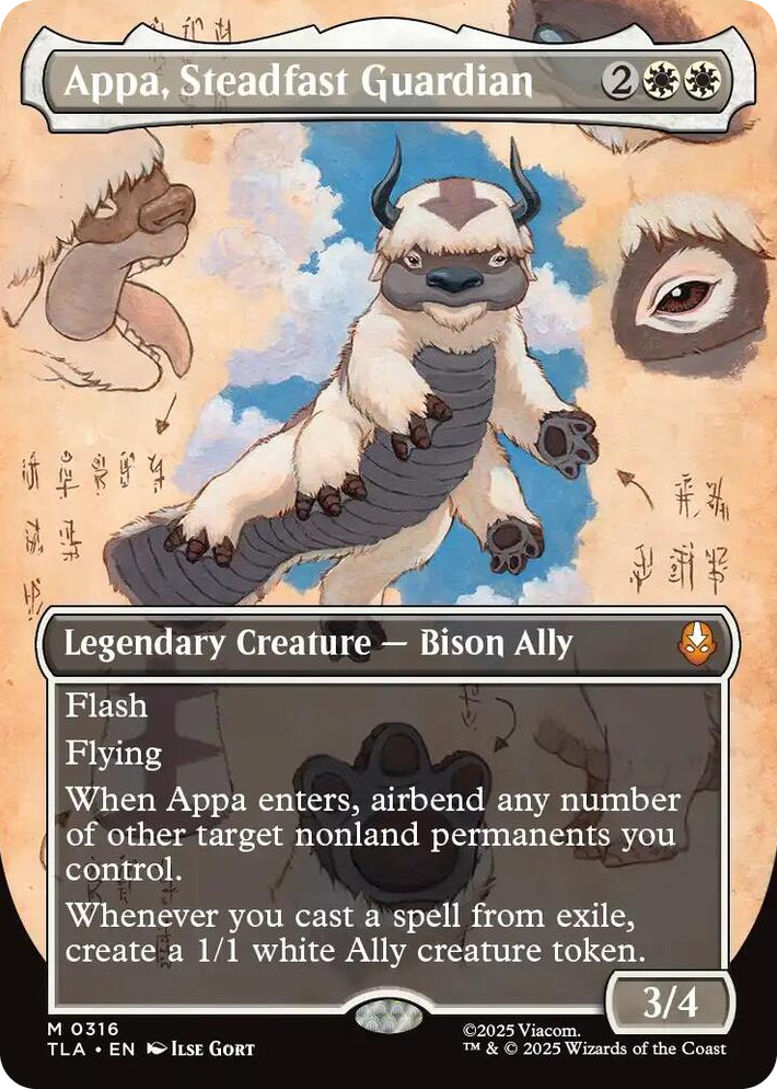 0316 Appa, Steadfast Guardian (Borderless) M The Last Airbender