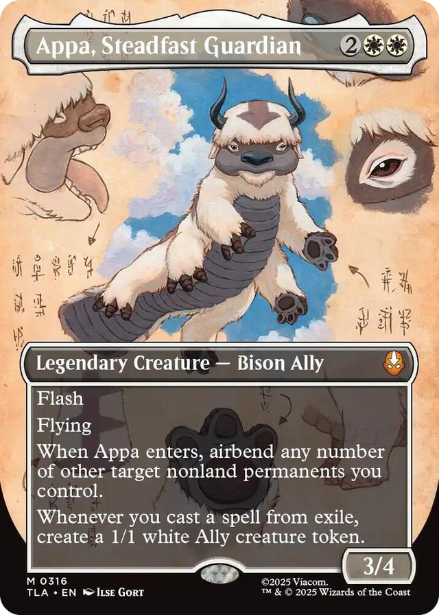 0316 Appa, Steadfast Guardian (Borderless) M The Last Airbender