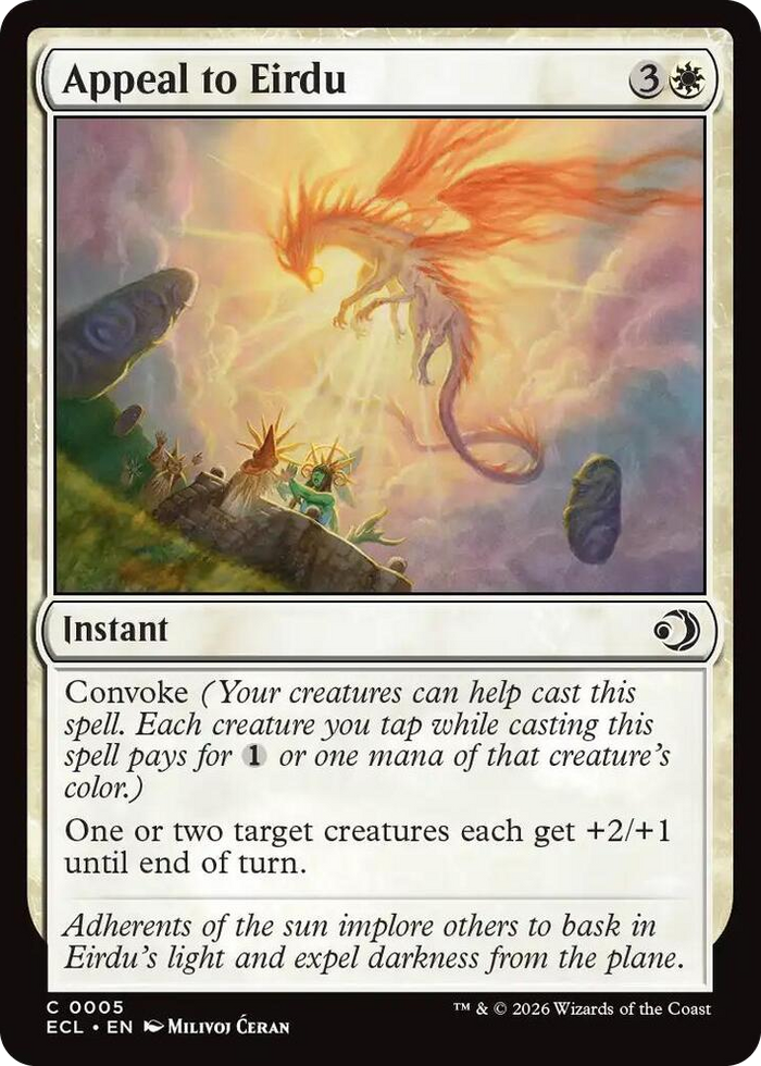 Appeal to Eirdu #5 C - Lorwyn Eclipsed Pokemon card