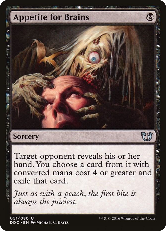 Appetite for Brains #51 U - Duel Decks: Blessed vs. Cursed Pokemon card
