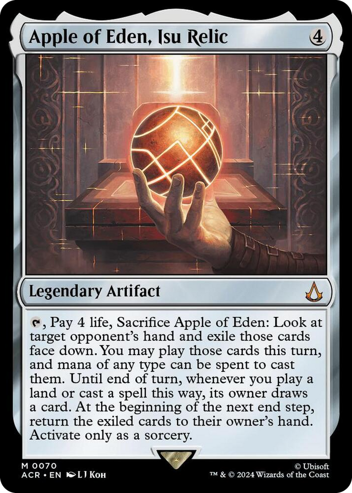 Apple of Eden, Isu Relic #70 M - Universes Beyond: Assassin's Creed Pokemon card