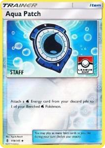 0119 Aqua Patch - 119/145 (League Cup) [Staff] Promo League & Championship Cards